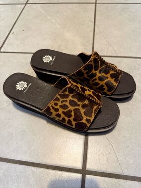 Yellow Box Leopard platforms - wmns 8